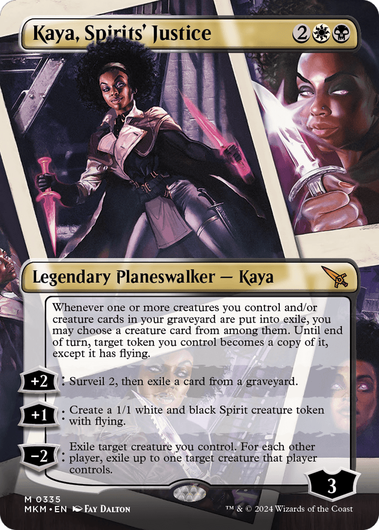 Kaya, Spirits' Justice (Borderless) [Murders at Karlov Manor] MTG Single Magic: The Gathering  | Multizone: Comics And Games