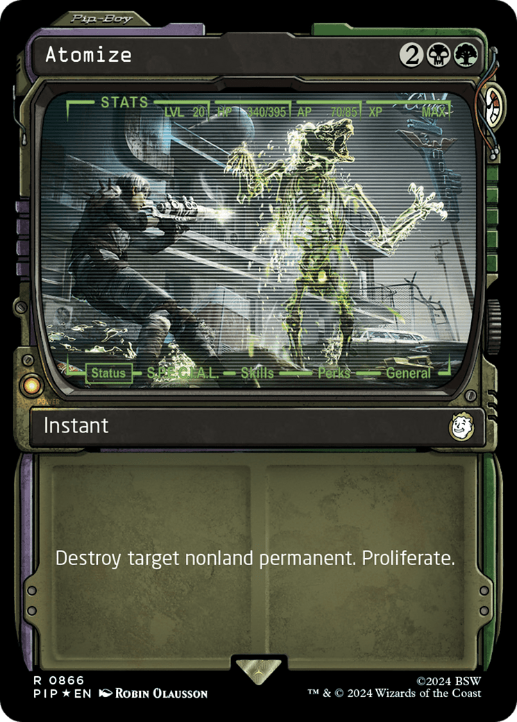 Atomize (Showcase) (Surge Foil) [Fallout] MTG Single Magic: The Gathering  | Multizone: Comics And Games