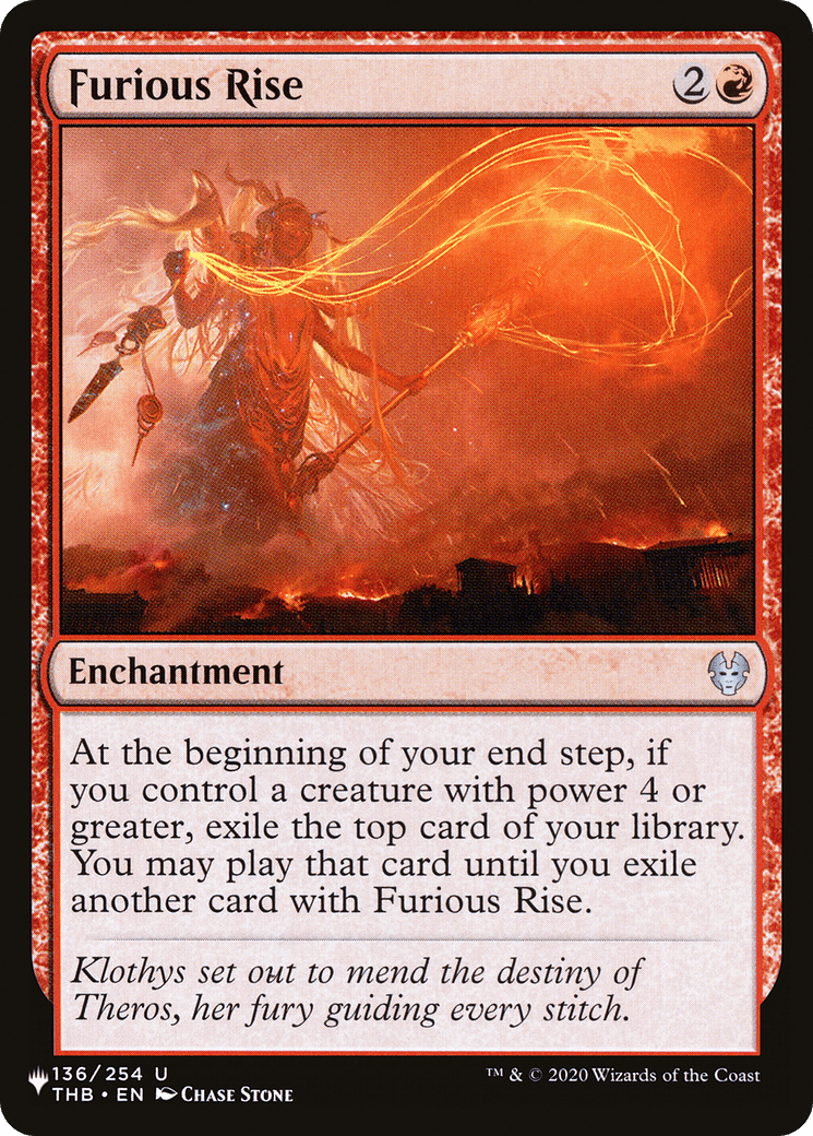 Furious Rise [The List] MTG Single Magic: The Gathering  | Multizone: Comics And Games