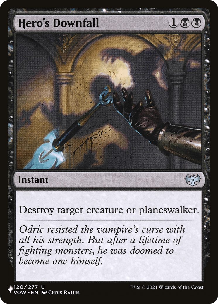 Hero's Downfall [The List] MTG Single Magic: The Gathering  | Multizone: Comics And Games