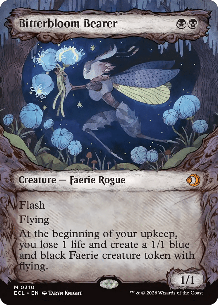Bitterbloom Bearer (Showcase) [Lorwyn Eclipsed] MTG Single Magic: The Gathering  | Multizone: Comics And Games