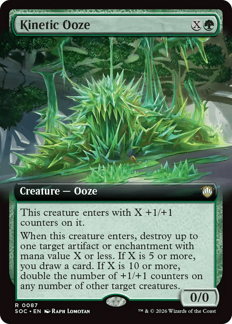 Kinetic Ooze (Extended Art) [Secrets of Strixhaven Commander] MTG Single Magic: The Gathering  | Multizone: Comics And Games