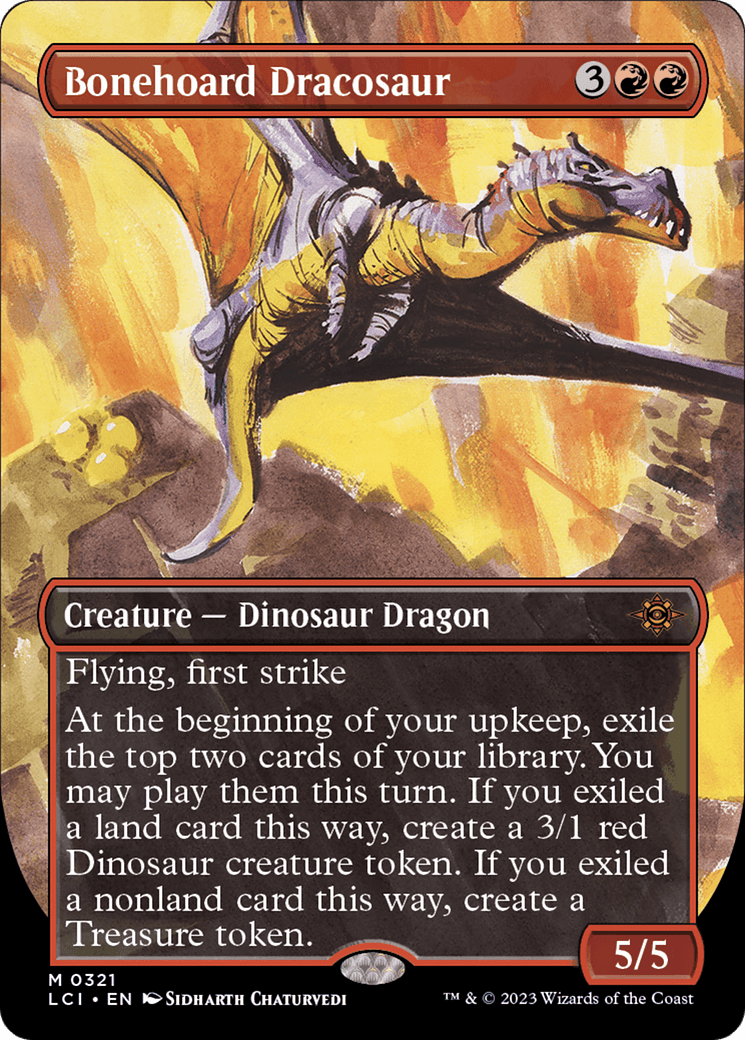 Bonehoard Dracosaur (Borderless) [The Lost Caverns of Ixalan] MTG Single Magic: The Gathering  | Multizone: Comics And Games