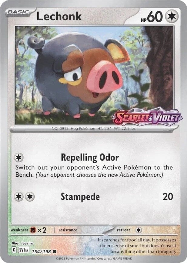 Lechonk (154/198) (Store Promo) [Scarlet & Violet: Black Star Promos] Pokemon Single Pokémon  | Multizone: Comics And Games