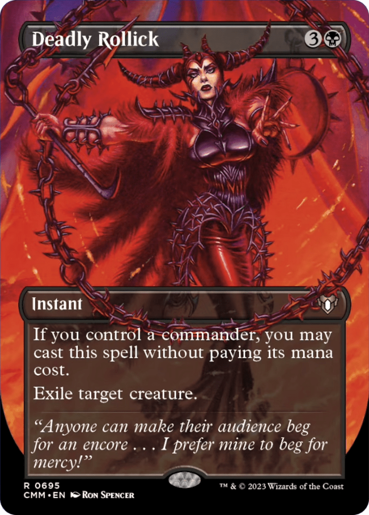 Deadly Rollick (Borderless Alternate Art) [Commander Masters] MTG Single Magic: The Gathering  | Multizone: Comics And Games