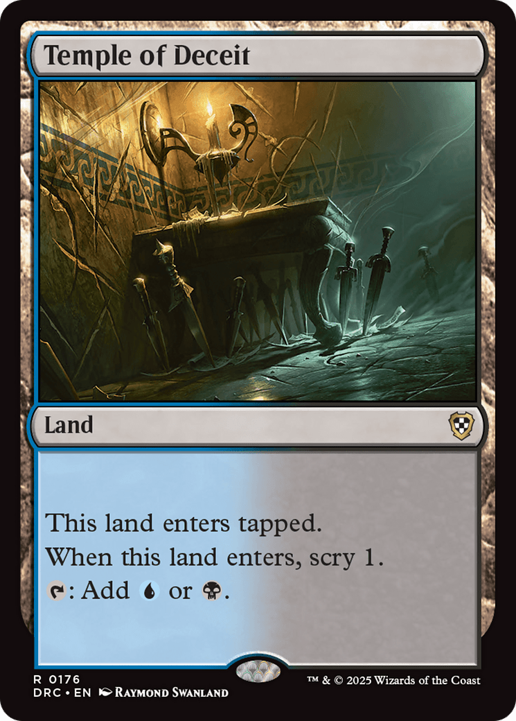 Temple of Deceit [Aetherdrift Commander] MTG Single Magic: The Gathering  | Multizone: Comics And Games