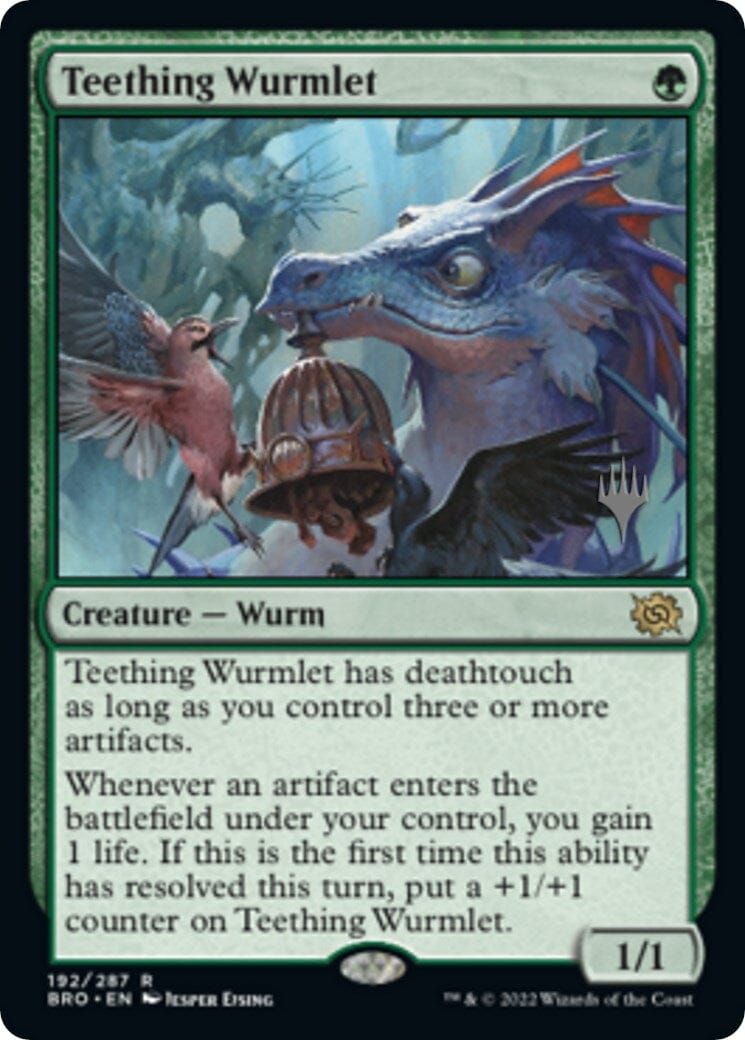 Teething Wurmlet (Promo Pack) [The Brothers' War Promos] MTG Single Magic: The Gathering  | Multizone: Comics And Games