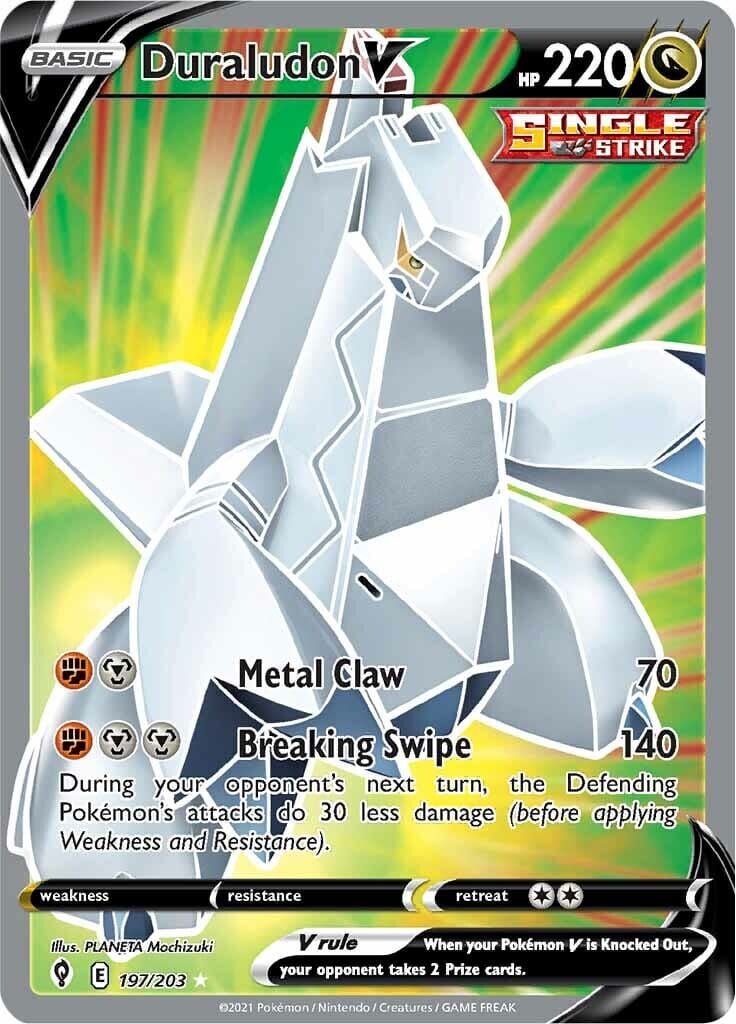 Duraludon V (197/203) [Sword & Shield: Evolving Skies] Pokemon Single Pokémon  | Multizone: Comics And Games