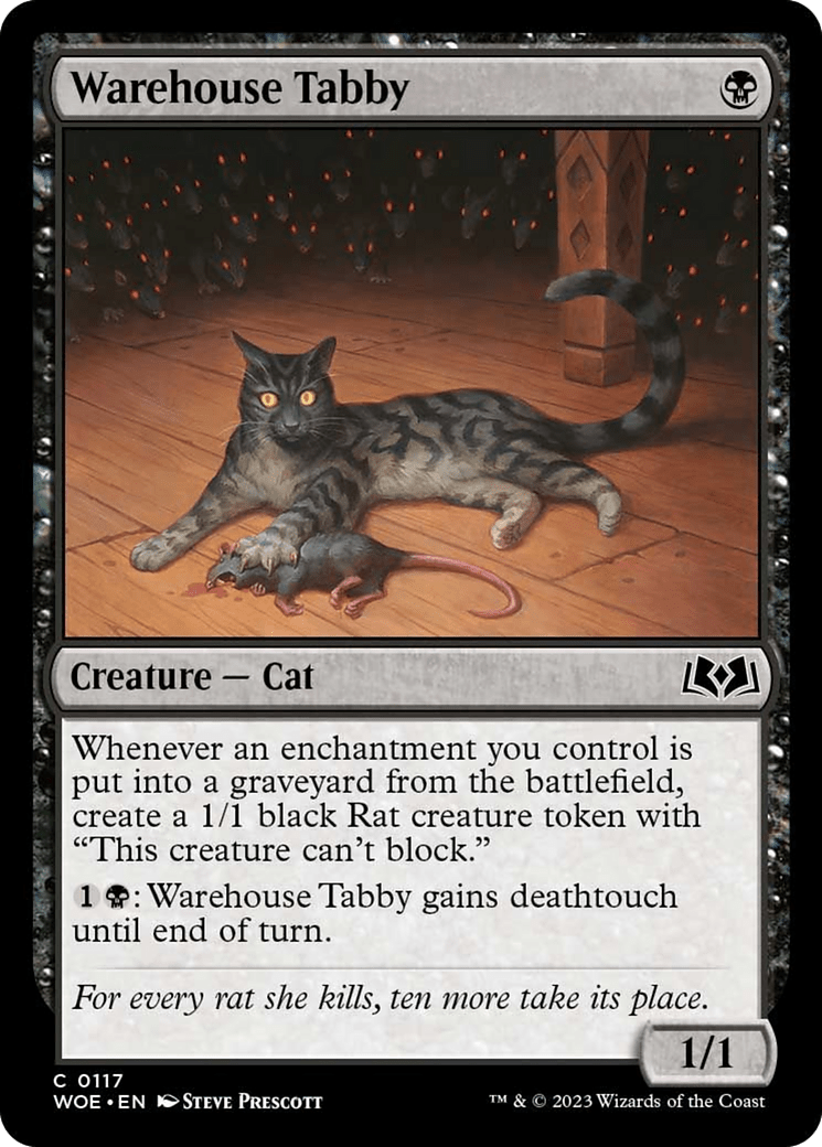 Warehouse Tabby [Wilds of Eldraine] MTG Single Magic: The Gathering  | Multizone: Comics And Games