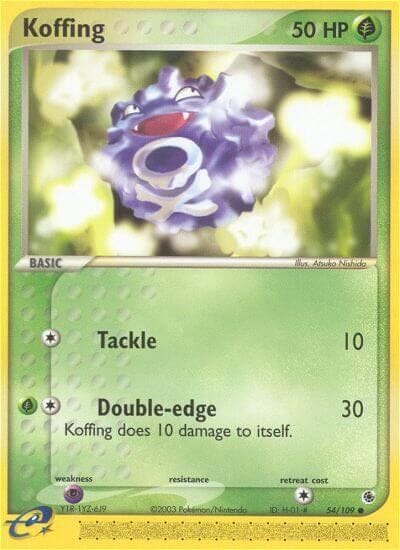 Koffing (54/109) [EX: Ruby & Sapphire] Pokemon Single Pokémon  | Multizone: Comics And Games
