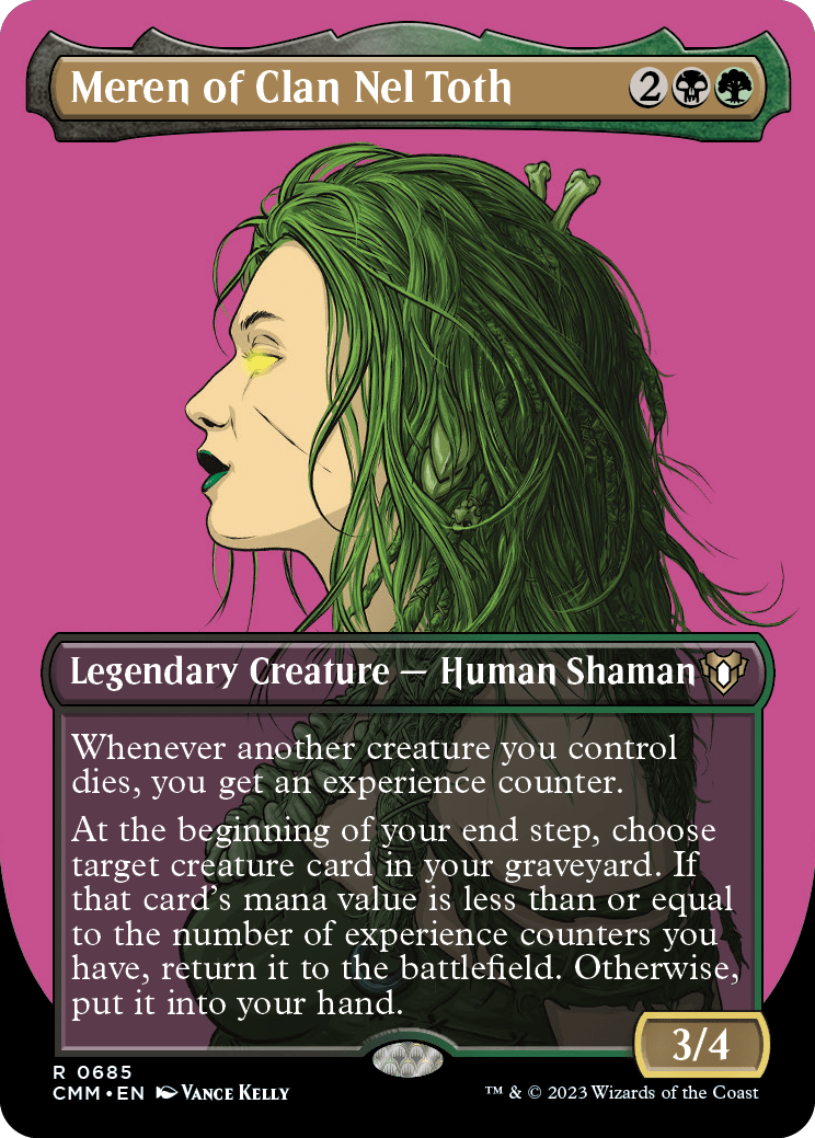 Meren of Clan Nel Toth (Borderless Profile) [Commander Masters] MTG Single Magic: The Gathering  | Multizone: Comics And Games