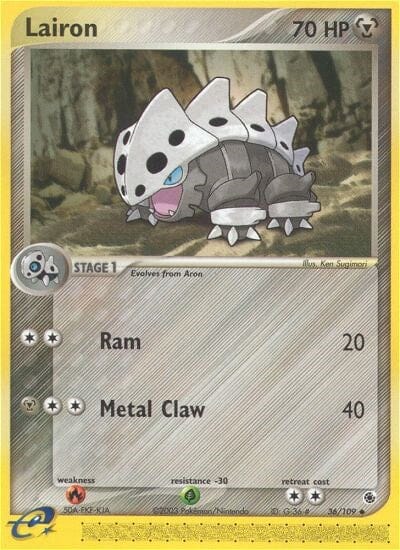 Lairon (36/109) [EX: Ruby & Sapphire] Pokemon Single Pokémon  | Multizone: Comics And Games