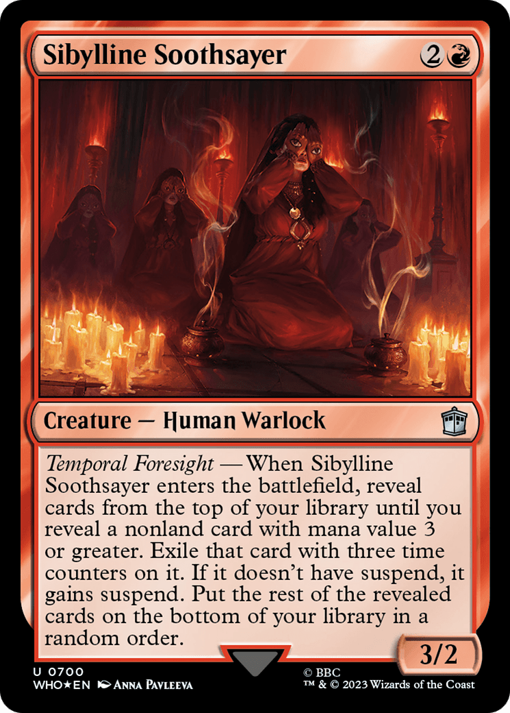 Sibylline Soothsayer (Surge Foil) [Doctor Who] MTG Single Magic: The Gathering  | Multizone: Comics And Games