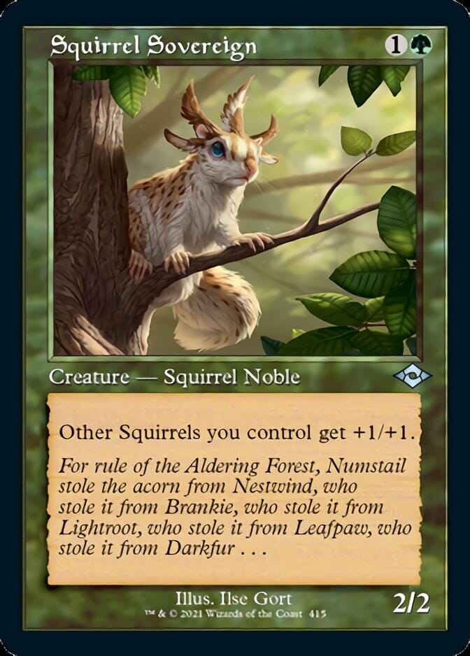 Squirrel Sovereign (Retro Foil Etched) [Modern Horizons 2] MTG Single Magic: The Gathering  | Multizone: Comics And Games