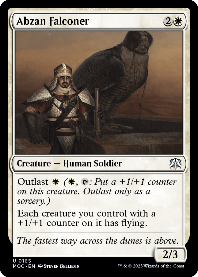 Abzan Falconer [March of the Machine Commander] MTG Single Magic: The Gathering  | Multizone: Comics And Games