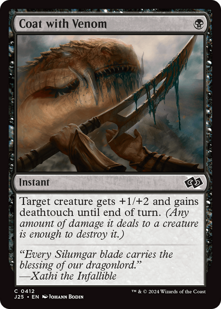 Coat with Venom [Foundations Jumpstart] MTG Single Magic: The Gathering  | Multizone: Comics And Games