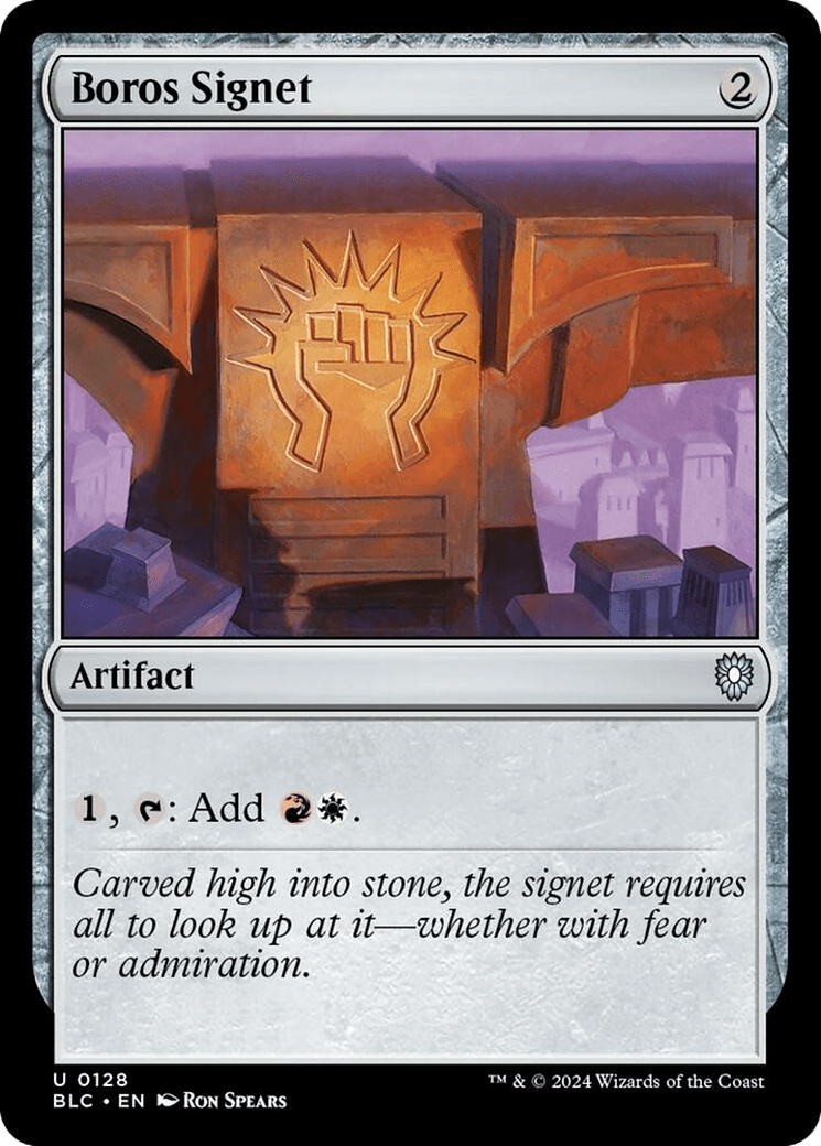 Boros Signet [Bloomburrow Commander] MTG Single Magic: The Gathering  | Multizone: Comics And Games