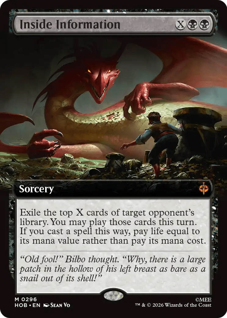 Inside Information (Extended Art) [The Hobbit] MTG Single Magic: The Gathering  | Multizone: Comics And Games