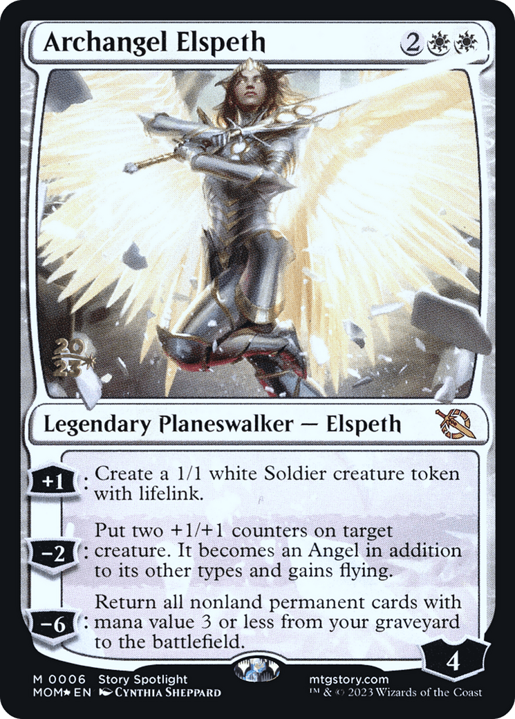 Archangel Elspeth [March of the Machine Prerelease Promos] MTG Single Magic: The Gathering  | Multizone: Comics And Games