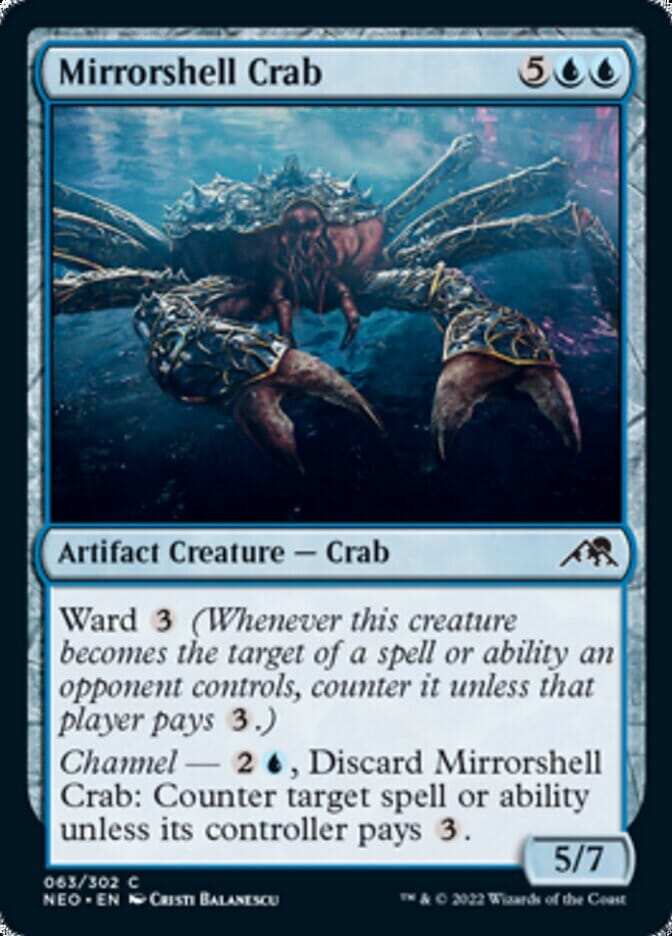 Mirrorshell Crab [Kamigawa: Neon Dynasty] MTG Single Magic: The Gathering  | Multizone: Comics And Games