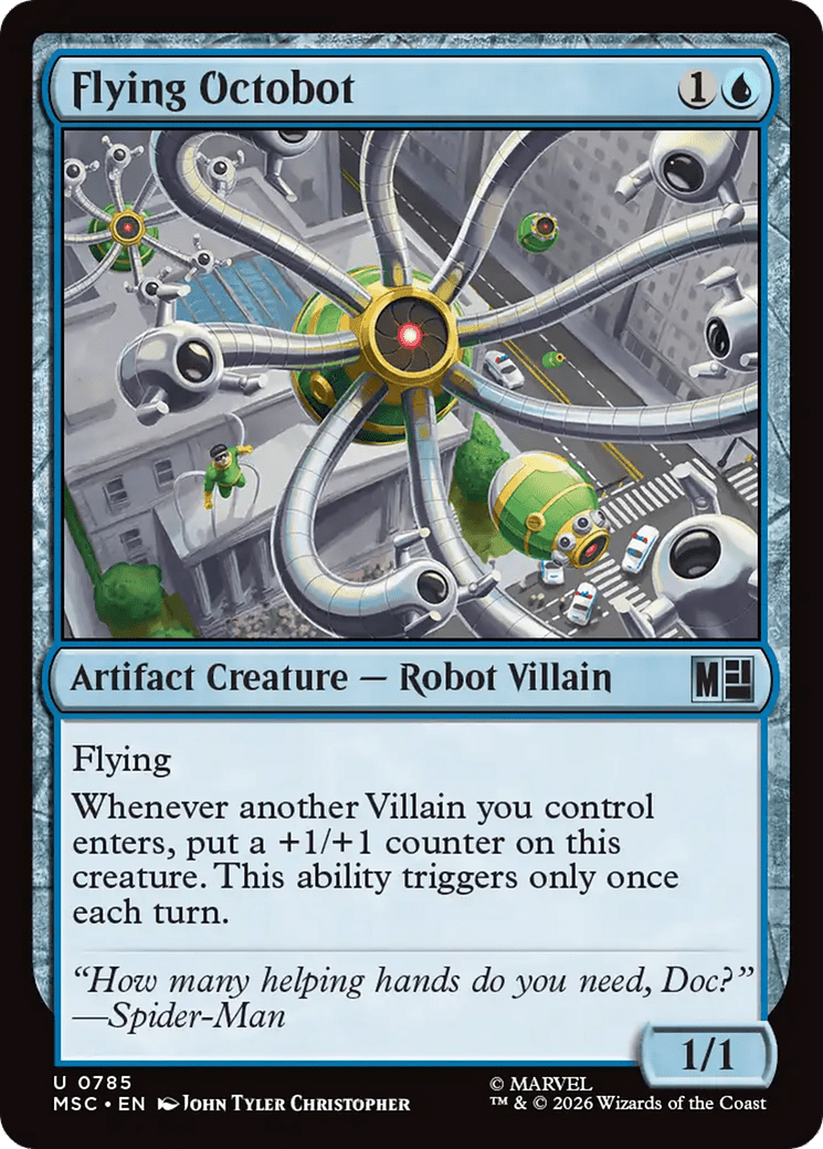 Flying Octobot [Marvel Super Heroes Commander] MTG Single Magic: The Gathering  | Multizone: Comics And Games