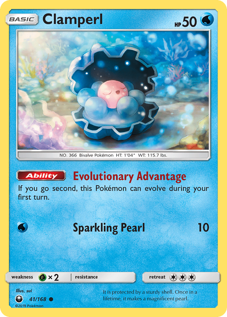 Clamperl (41/168) [Sun & Moon: Celestial Storm] Pokemon Single Pokémon  | Multizone: Comics And Games