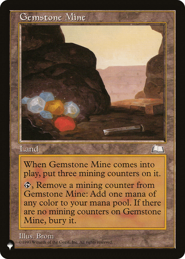 Gemstone Mine (WTH) [The List] MTG Single Magic: The Gathering  | Multizone: Comics And Games