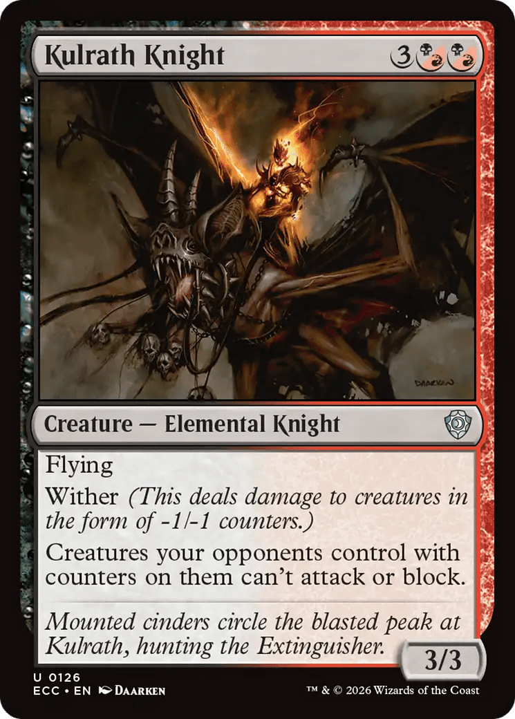 Kulrath Knight [Lorwyn Eclipsed Commander] MTG Single Magic: The Gathering  | Multizone: Comics And Games