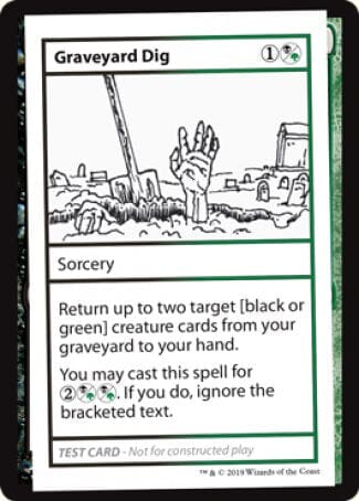 Graveyard Dig (2021 Edition) [Mystery Booster Playtest Cards] MTG Single Magic: The Gathering  | Multizone: Comics And Games