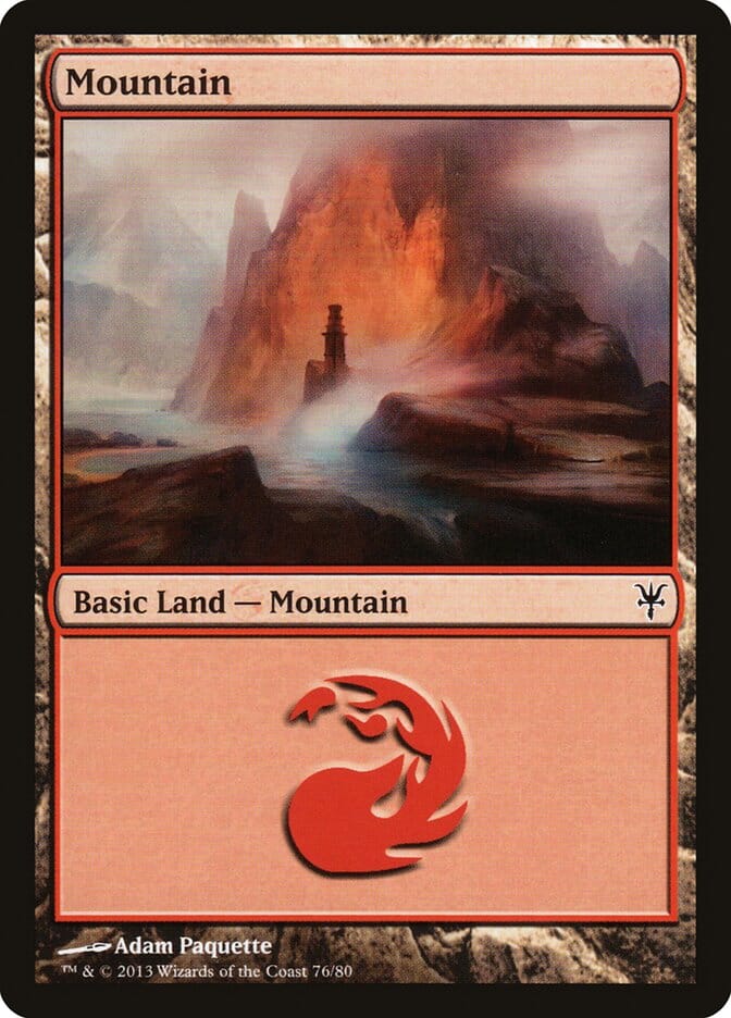 Mountain (76) [Duel Decks: Sorin vs. Tibalt] MTG Single Magic: The Gathering  | Multizone: Comics And Games
