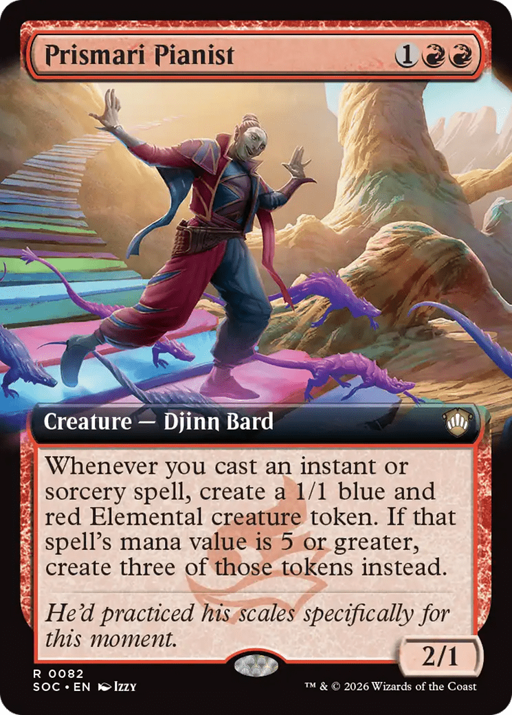 Prismari Pianist (Extended Art) [Secrets of Strixhaven Commander] MTG Single Magic: The Gathering  | Multizone: Comics And Games
