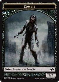 Zombie (007) // Rhino (013) Double-Sided Token [Modern Horizons Tokens] MTG Single Magic: The Gathering  | Multizone: Comics And Games