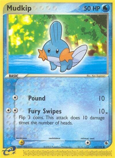 Mudkip (60/109) [EX: Ruby & Sapphire] Pokemon Single Pokémon  | Multizone: Comics And Games