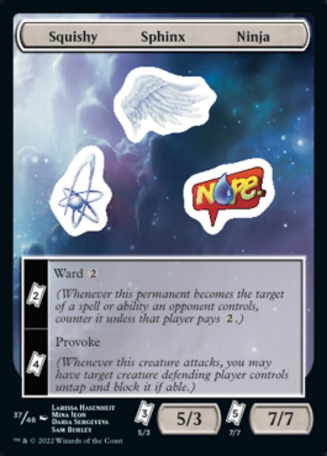 Squishy Sphinx Ninja [Unfinity Stickers] MTG Single Magic: The Gathering  | Multizone: Comics And Games
