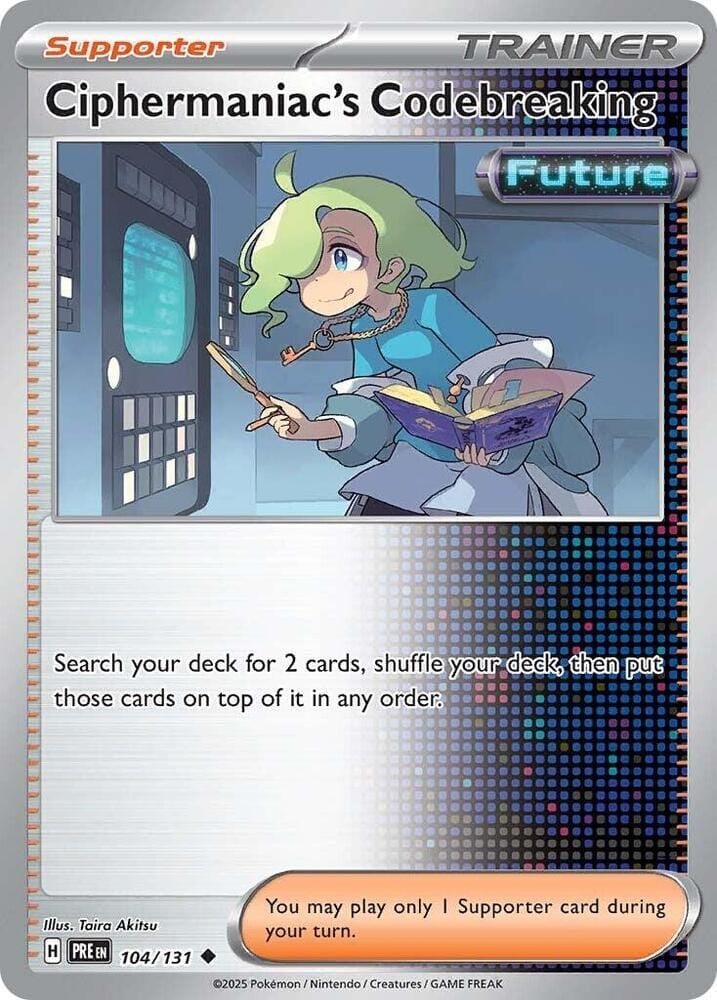 Ciphermaniac's Codebreaking (104/131) [Scarlet & Violet: Prismatic Evolutions] Pokemon Single Pokémon  | Multizone: Comics And Games