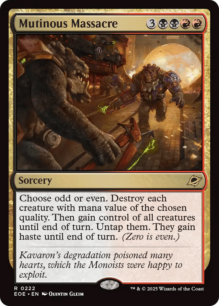 Mutinous Massacre [Edge of Eternities] MTG Single Magic: The Gathering  | Multizone: Comics And Games