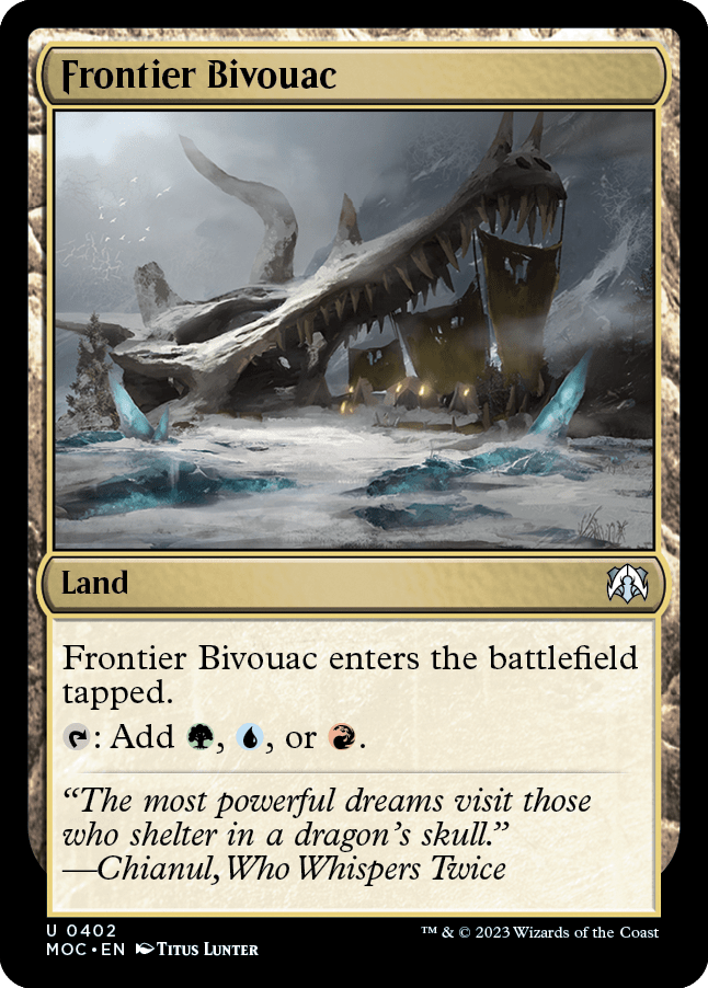 Frontier Bivouac [March of the Machine Commander] MTG Single Magic: The Gathering  | Multizone: Comics And Games