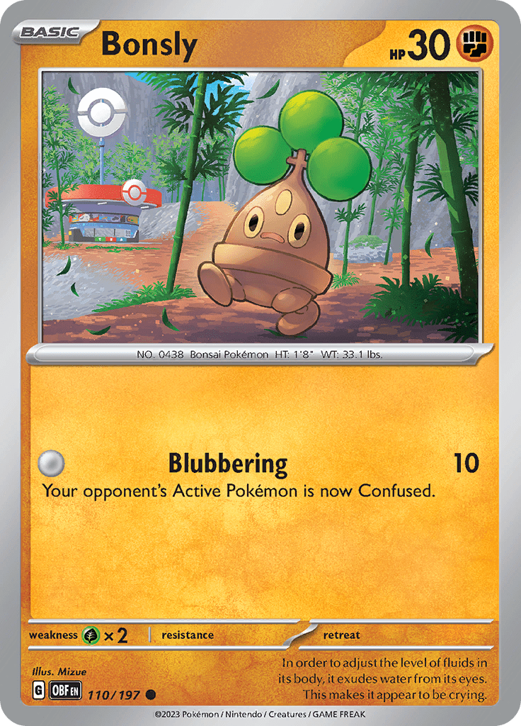 Bonsly (110/197) [Scarlet & Violet: Obsidian Flames] Pokemon Single Pokémon  | Multizone: Comics And Games