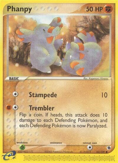 Phanpy (62/109) [EX: Ruby & Sapphire] Pokemon Single Pokémon  | Multizone: Comics And Games