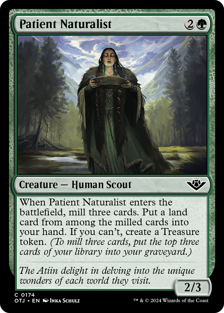 Patient Naturalist [Outlaws of Thunder Junction] MTG Single Magic: The Gathering  | Multizone: Comics And Games