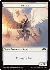 Angel // Spirit Double-Sided Token [Tarkir: Dragonstorm Commander Tokens] MTG Single Magic: The Gathering  | Multizone: Comics And Games
