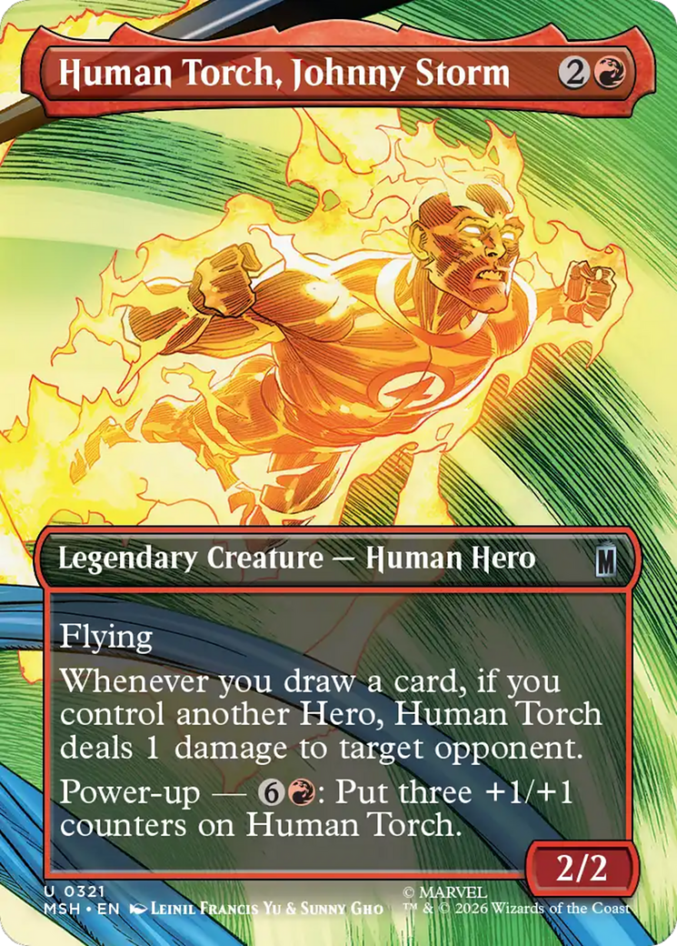 Human Torch, Johnny Storm (Borderless) [Marvel Super Heroes] | Multizone: Comics And Games
