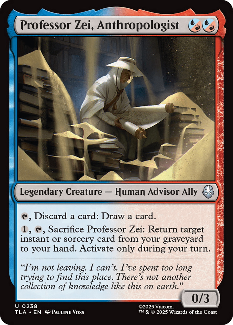 Professor Zei, Anthropologist [Avatar: The Last Airbender] MTG Single Magic: The Gathering  | Multizone: Comics And Games
