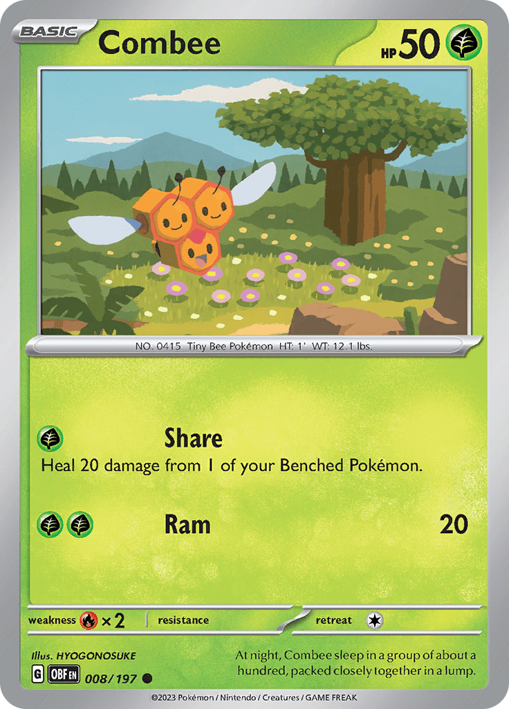 Combee (008/197) [Scarlet & Violet: Obsidian Flames] Pokemon Single Pokémon  | Multizone: Comics And Games