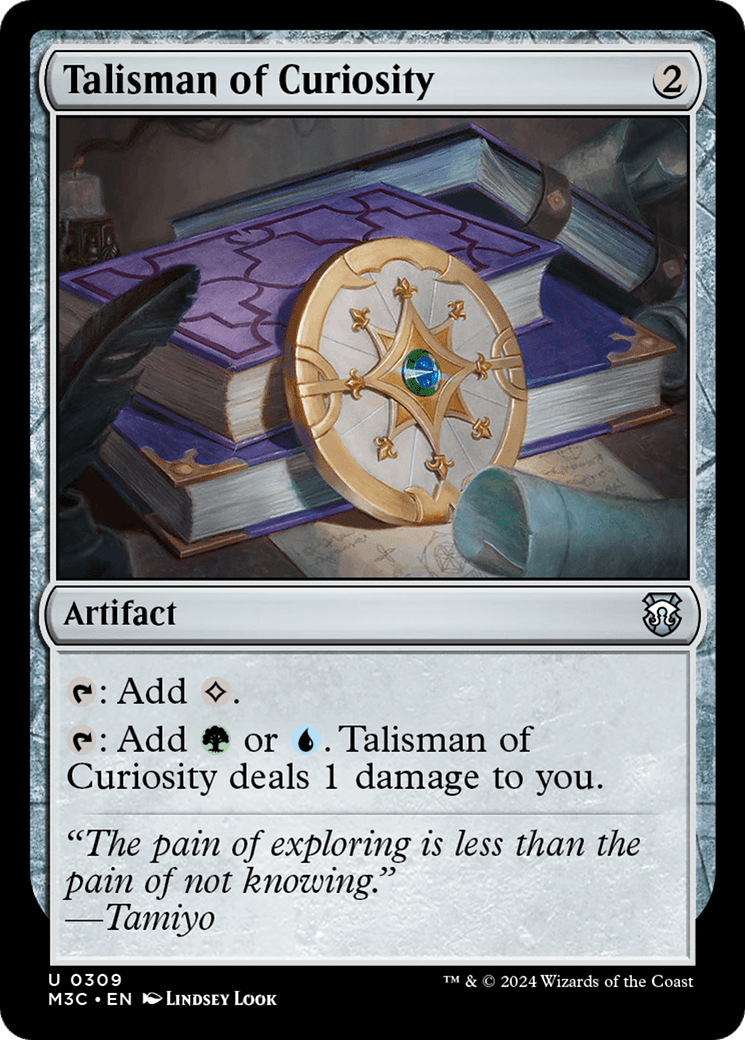 Talisman of Curiosity (Ripple Foil) [Modern Horizons 3 Commander] MTG Single Magic: The Gathering  | Multizone: Comics And Games