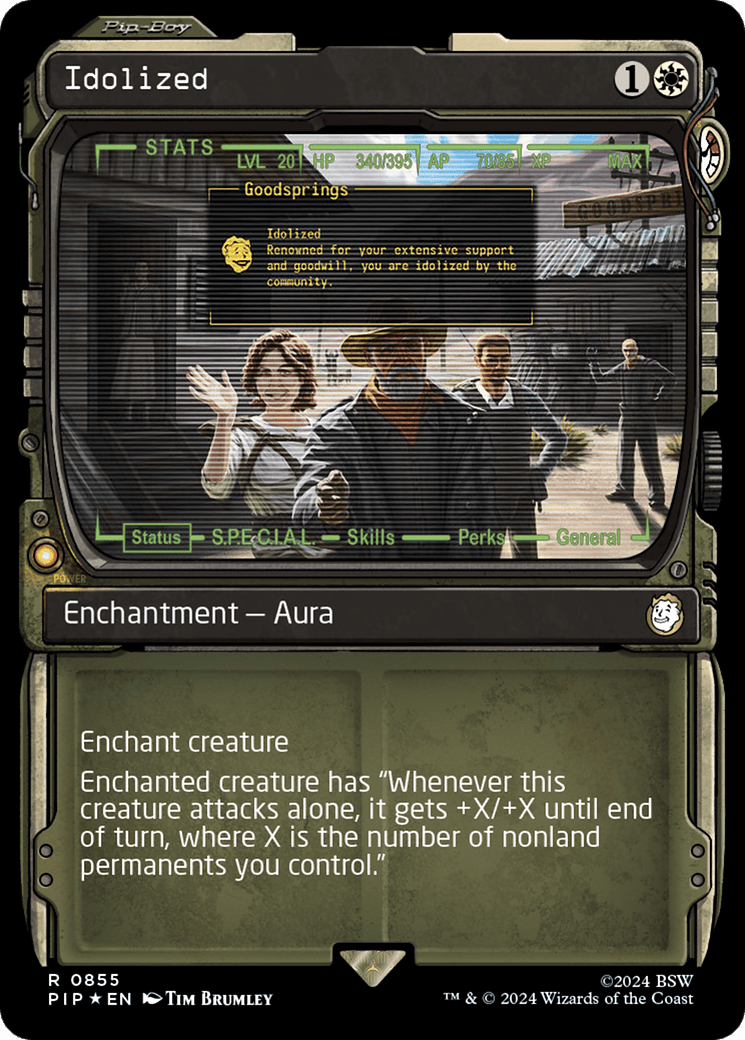 Idolized (Showcase) (Surge Foil) [Fallout] MTG Single Magic: The Gathering  | Multizone: Comics And Games