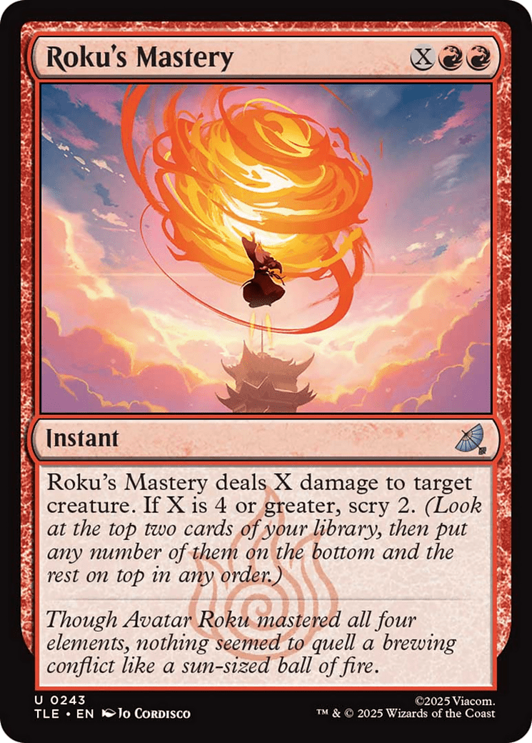 Roku's Mastery [Avatar: The Last Airbender: Eternal-Legal] MTG Single Magic: The Gathering  | Multizone: Comics And Games