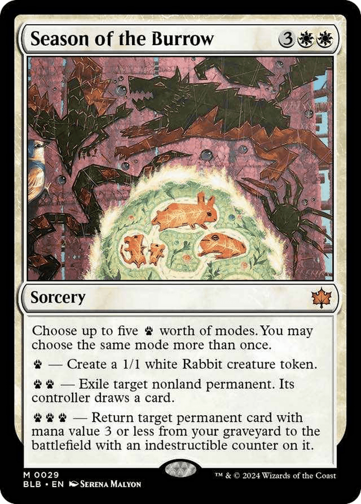 Season of the Burrow [Bloomburrow] MTG Single Magic: The Gathering  | Multizone: Comics And Games