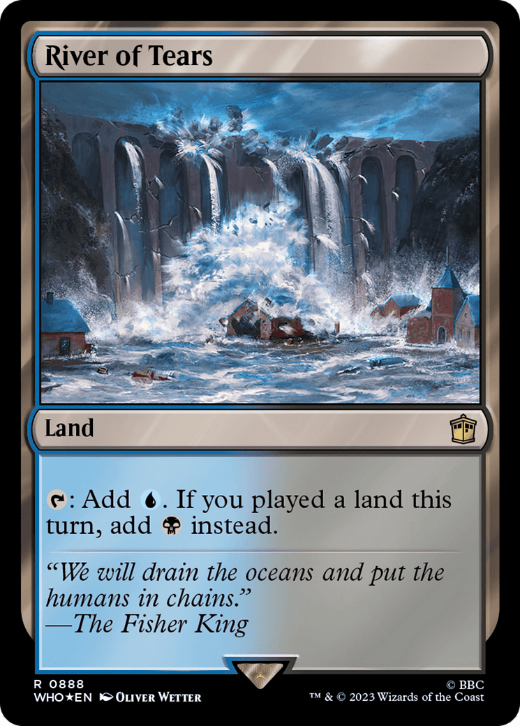 River of Tears (Surge Foil) [Doctor Who] MTG Single Magic: The Gathering  | Multizone: Comics And Games