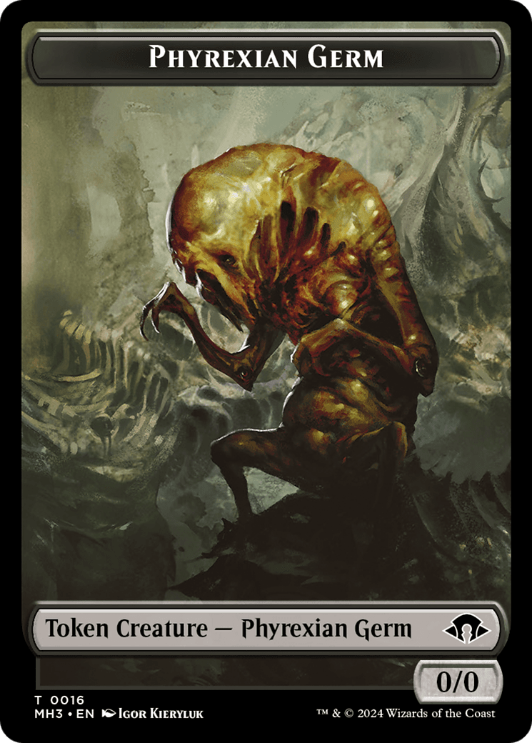 Phyrexian Germ // Spirit (0028) Double-Sided Token [Modern Horizons 3 Tokens] MTG Single Magic: The Gathering  | Multizone: Comics And Games
